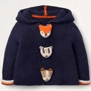 BNWT Baby Boden Knit Animal Jacket